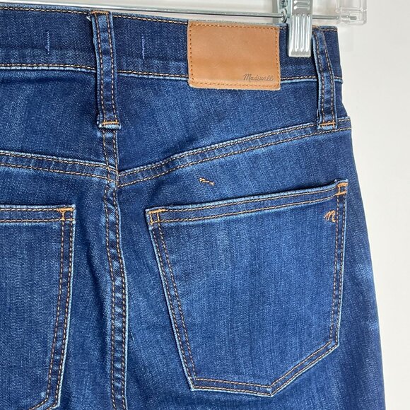 Madewell 10" High Rise Distressed Skinny Jeans Dark Wash Women’s 24 Denim - Picture 10 of 12